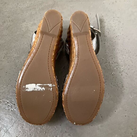 Prada Woven Metallic Wedges - Picture 10 of 11